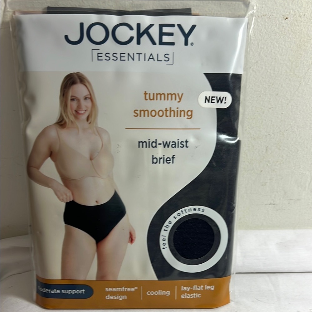 NEW Jockey Essentials Women's Tummy Smoothing Mid-Waist Brief (Two) Size 3XL